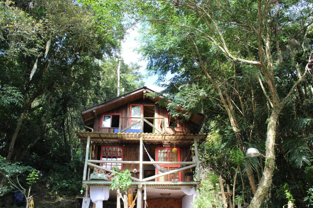 הוילה Guarda do Embaú Cabana Magica Praia E Floresta, Vale Da Utopia, Pinheira מראה חיצוני תמונה
