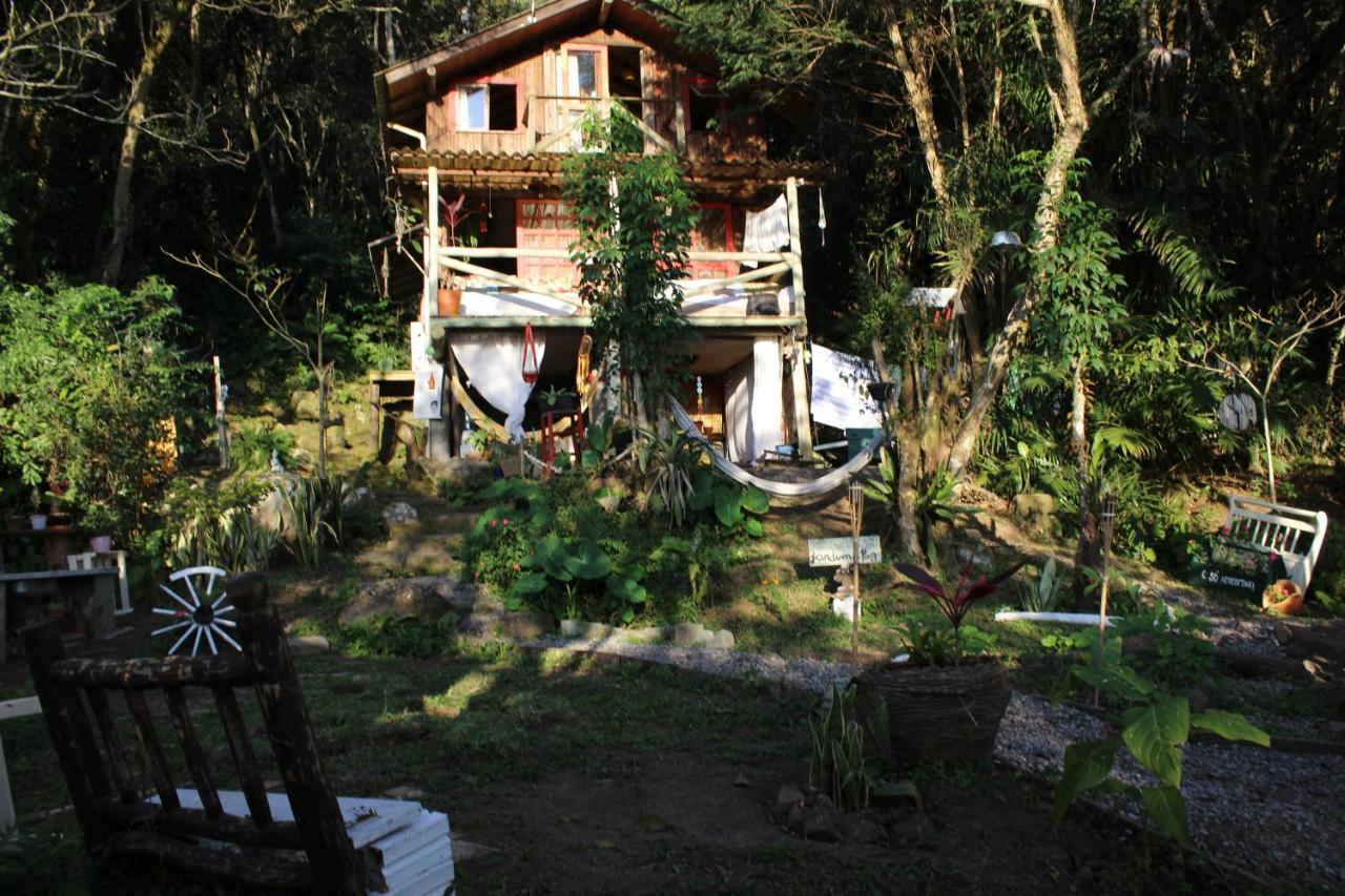 הוילה Guarda do Embaú Cabana Magica Praia E Floresta, Vale Da Utopia, Pinheira מראה חיצוני תמונה